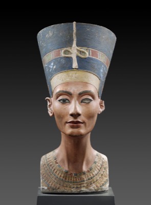 Image of the artifact titled Bust of Queen Nefertiti
