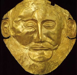 Photo of a gold mask