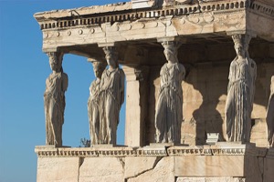 Photo of the Porch of the Maidens at the Acropolis