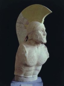 Photo showing statue of Leonidas