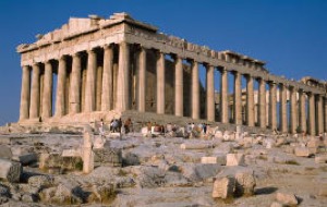 Photo of a Greek temple