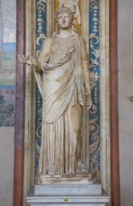 Photo showing a Greek statue of a women